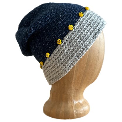 Crowned with Kindness Beaded Beanie