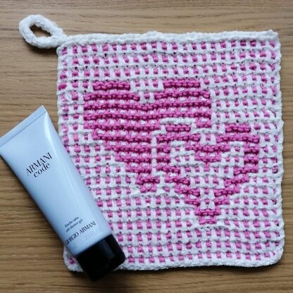 Heart to Heart Washcloth