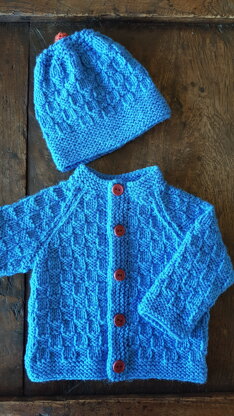 Thomas cardigan  and hat