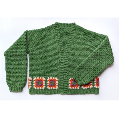 Lowrider cardigan pattern - US crochet terms