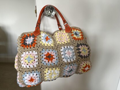 Sun Sea and Squares Handbag