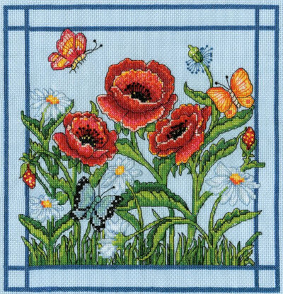 Design Works Poppies Cross Stitch Kit