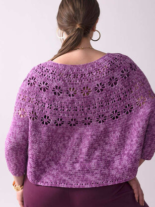 Plum Blossom Pullover in Berroco Tillie - Downloadable PDF