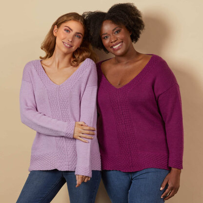 #1330 Oleander -  Jumper Knitting Pattern for Women in Valley Yarns Valley Superwash