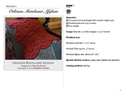 Orleans Matelassé Afghan