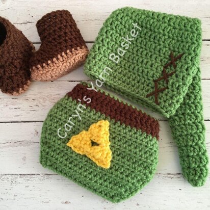 Zelda Link Diaper Cover Set