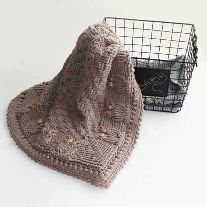 Basket of Owls Baby Blanket