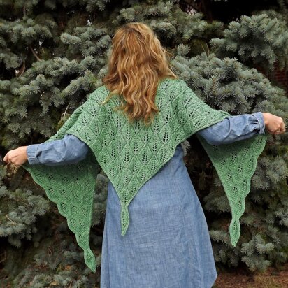 Shade Garden Shawl 121 - knitting pattern