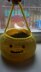 Smiley Face Crochet Storage Basket, Gift Bag, Planter