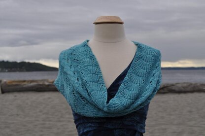 Purls and Seaweed Wrap Scarf