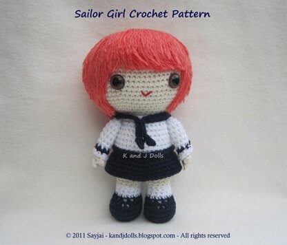 How to choose crochet hook size and yarn for Amigurumi dolls? - Sayjai  Amigurumi Crochet Patterns and Crochet Kits~ K and J Dolls / K and J  Publishing