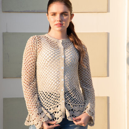 Snowdrop Lace Front Crop Top: Crochet pattern