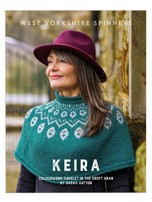 Keira Colourwork Capelte in the West Yorkshire Spinners Croft Aran