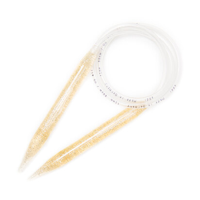 Addi Gold-Glitter Circular Needles 80cm