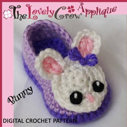 Applique Bunny Booties