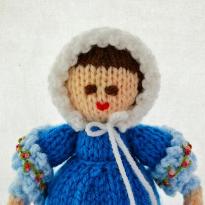 Caroline - An 1808 Georgian Doll Knitting Pattern - Toy Knitting Pattern