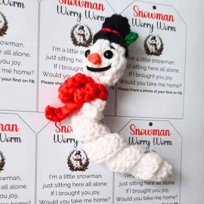 Snowman Worry Worm