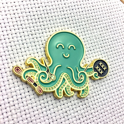 The Snarky Crafter Stitching Octopus Green