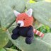 Hoooked Red Panda - 20cm x 14cm (Multicoloured)