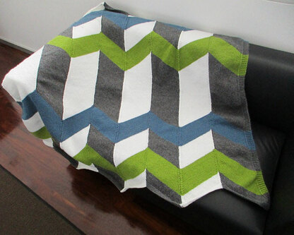 Color Pop Chevron Blanket