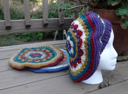 Mandala Style Slouchy Beret