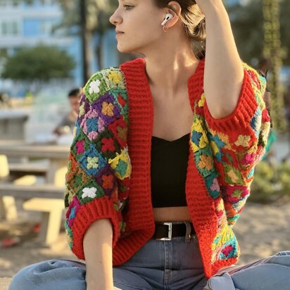 Mosaic Cocoon Shrug