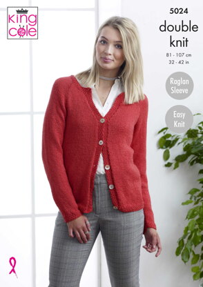 Cardigans in King Cole Glitz DK - 5024 - Downloadable PDF