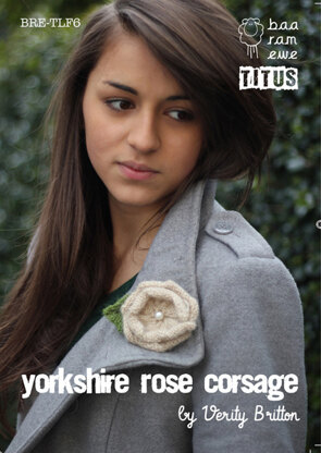 Yorkshire Rose Corsage in Baa Ram Ewe Titus