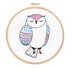 Hawthorn Handmade Owl Contemporary Embroidery Kit - 9.5 x 15cm / 3.74 x 5.9in