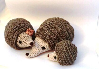 Hedgehog family amigurumi