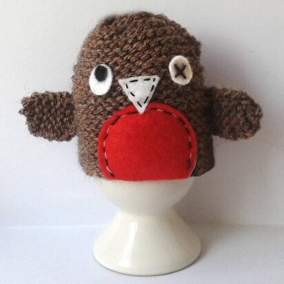 Wonky Robin Christmas Decoration or Egg Cosy