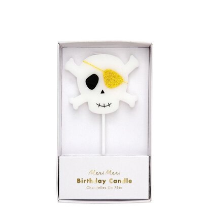 Meri Meri Large Skull And Crossbones Candle