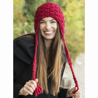 Cascade Yarns B238 Grande Ear Flap Hat (Free) at WEBS