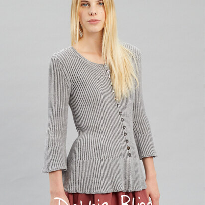 Blaise - Cardigan Knitting Pattern For Women in Debbie Bliss Piper