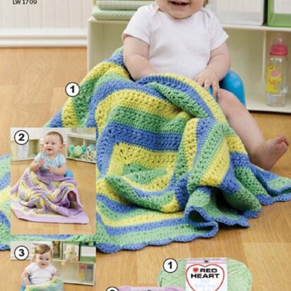 Baby Granny Three Ways in Red Heart Soft Baby Steps - LW1709