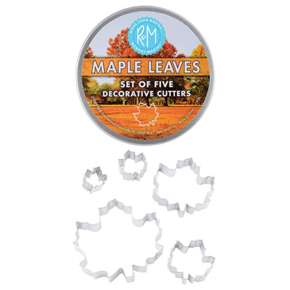R&M Maple Leaves Cookie Cutters Set of 5