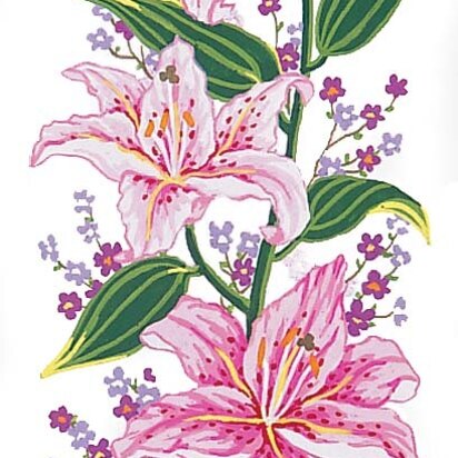 Grafitec Pink Lillies Tapestry Canvas