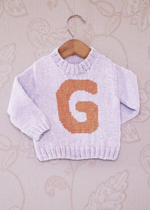 Intarsia - Letter G Chart - Childrens Sweater