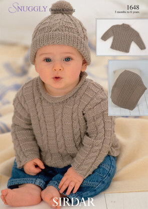 Sweaters, Blanket and Hat in Sirdar Snuggly DK - 1648 - Downloadable PDF