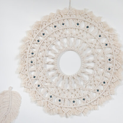 Macrame Mandala Villalba in Hoooked Spesso Eco Barbante Chunky Cotton - Downloadable PDF