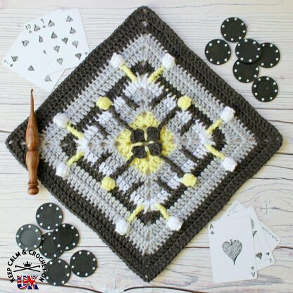 Poppin' Spades Afghan Square