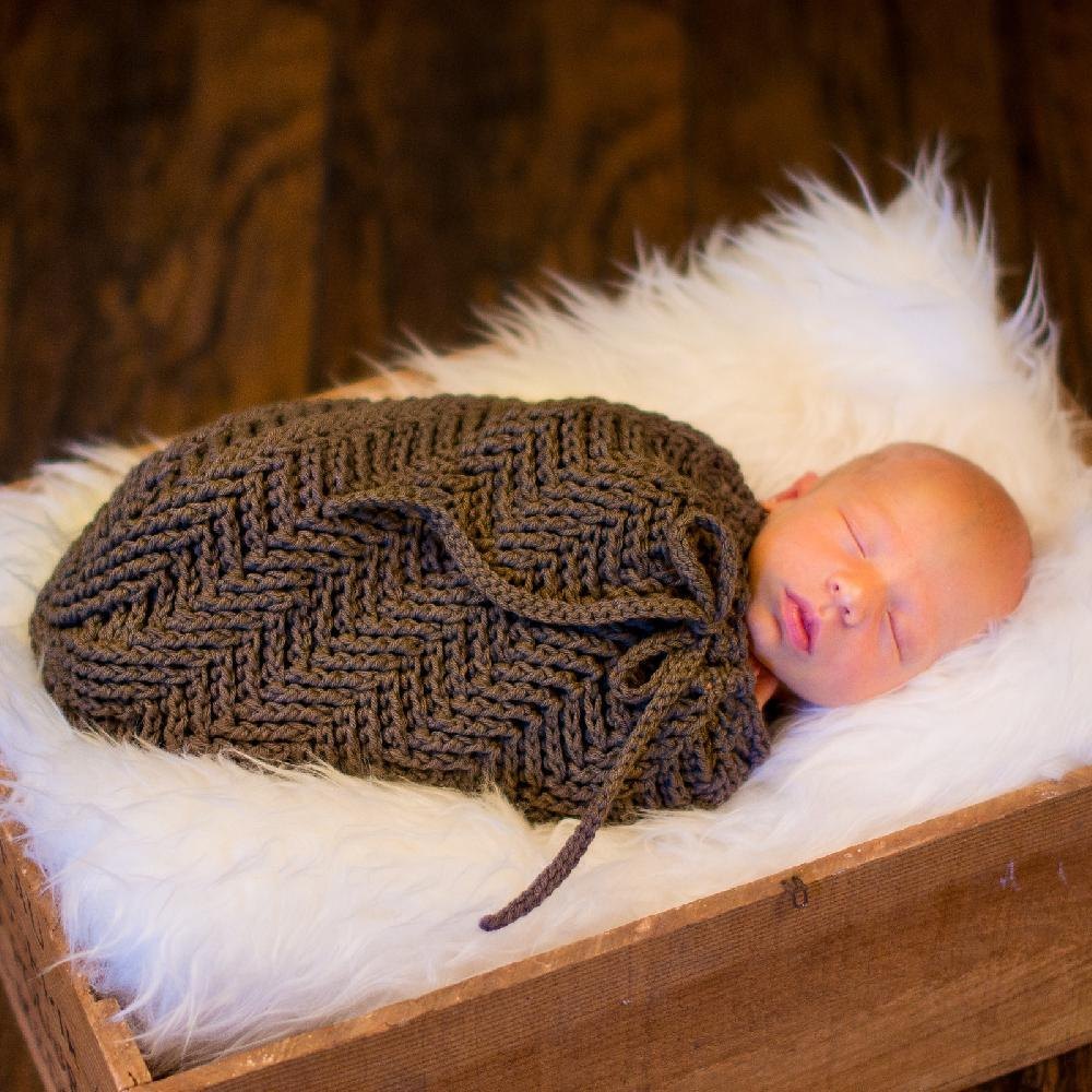 Crochet baby best sale swaddle pattern