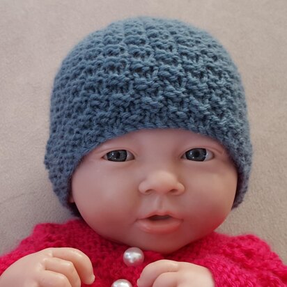 Marley - babies double moss stitch hat