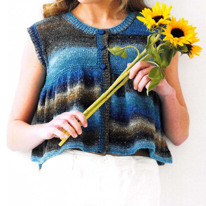 Sleeveless Cardigan  in Noro Silk Garden Lite - Downloadable PDF