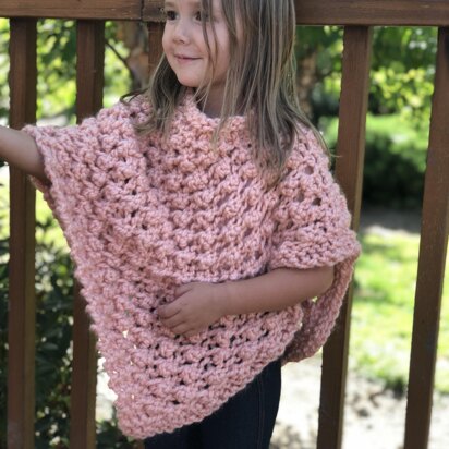 Peach poncho