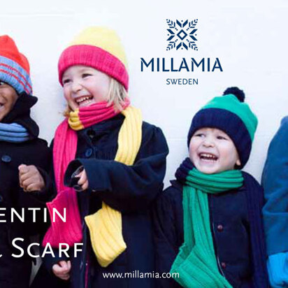 "Clementin Hat & Scarf" - Hat Knitting Pattern in MillaMia Naturally Soft Merino