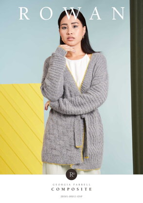 Composite Cardigan in Rowan Felted Tweed & Kidsilk Haze - ZB301-00011-ENPFR - Downloadable PDF