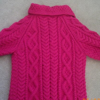 Mairead girl's aran coat