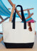 McCall's Misses' Lined Tote Bags with Contrast Variations M7611 - Paper Pattern Size One Size Only