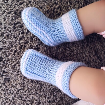 Blue Baby Booties